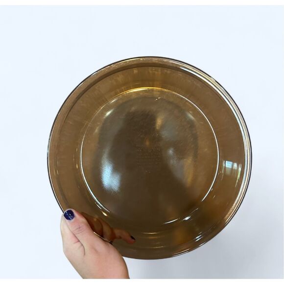 Pyrex Brown # 209 23cm Circle Baking Dish - Picture 1 of 9